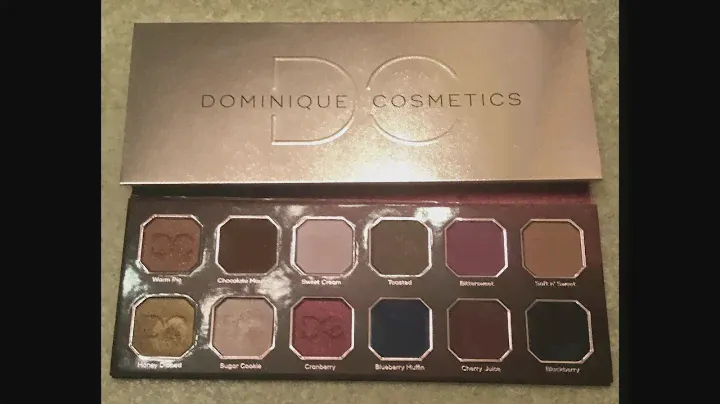 Dominique Cosmetics Berries & Cream Palette Review, Swatches, and Demo