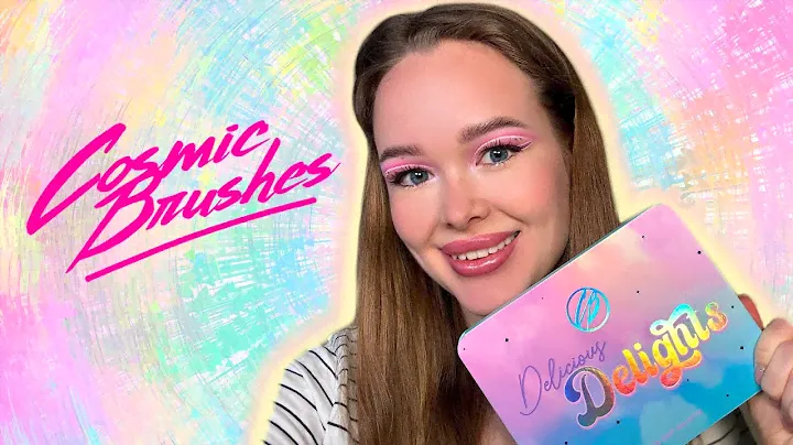 ОБЗОР НА ПАЛЕТКУ COSMIC BRUSHES | DELICIOUS DELIGHTS 4 макияжа и затесты баз от MANLY PRO