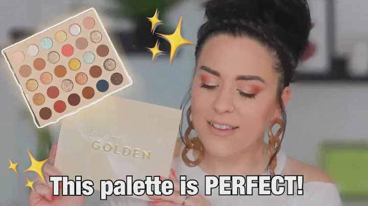 NEW! Colourpop YOU'RE GOLDEN palette! Swatches | Full Review | Tutorial