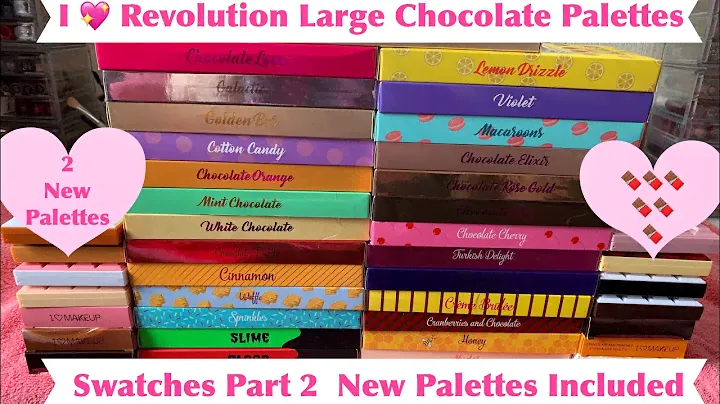 I Heart Revolution Large Chocolate Palette Swatches 💖💖💖Part 2