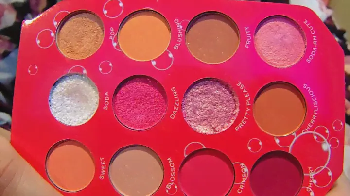 I Heart Revolution Cherry Cola Shadow Palette Review
