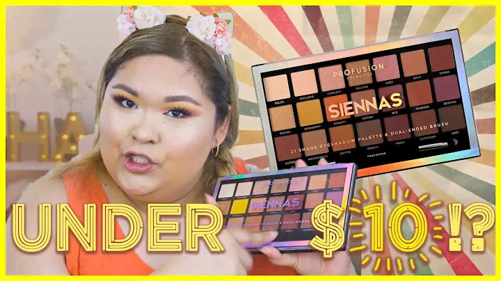 EYESHADOW PALETTE UNDER $10?! - NEW PROFUSION SIENNAS DEMO & REVIEW || JUST CHAB