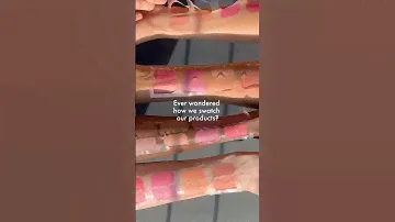 BTS of swatching our Blush Affair Cream & Powder Palette ♥️