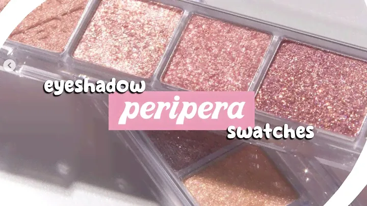 swatching best eyeshadow palettes from peripera ~  All Take Mood Palettes🌸🌱