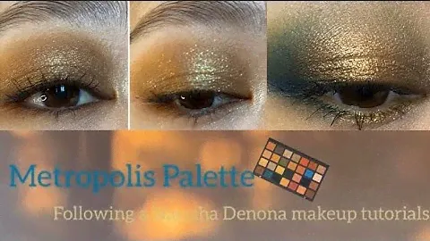Natasha Denona Metropolis Palette Following a Natasha's tutorial on YouTube channel ナターシャデノーナ