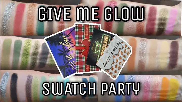Give Me Glow swatches of my ENTIRE collection | palettes & single shadows