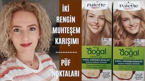 İki Rengin Muhteşem Birleşimi, Evde Saç Boyama, Palette 8.16, Palette 8.0, Blondme Açıcı,