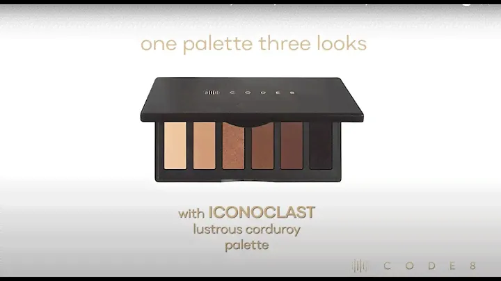 One Palette 3 Looks with Iconoclast Lustrous Corduroy Palette by Code8 #code8beauty