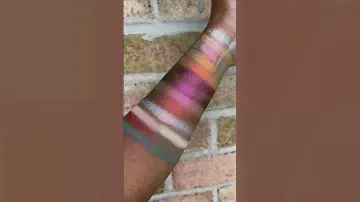 Adept Cosmetics Samarian Sunset Swatches on Deep Skin #adeptcosmetics #indiemakeup #iamjamila