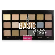 Палетка теней для век TF Basic Palette, 18 тонов, тон Brown Smokey/Коричневый смоки