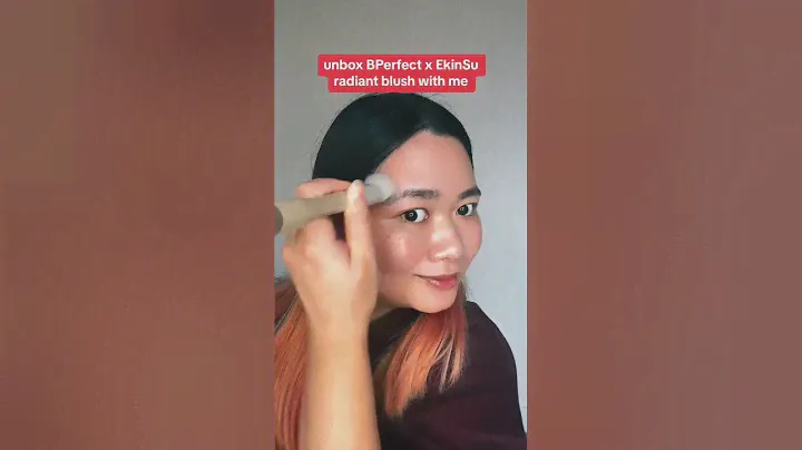 tiktok viral BPerfect Cosmetics x Ekin Su Radiant Blush Unboxing🧡