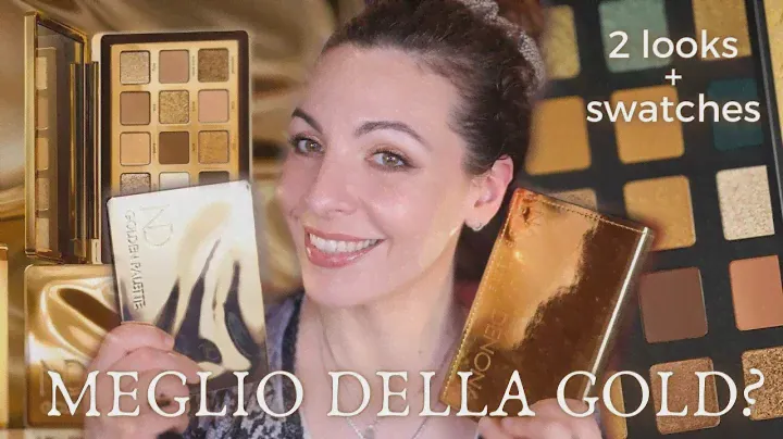 NATASHA DENONA GOLDEN PALETTE: 2 looks, swatches e comparazioni