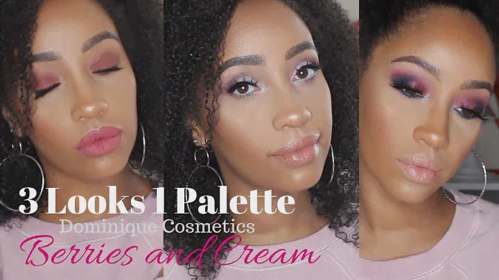 3 Lewks 1 Palette Dominique Cosmetics Berries & Cream Palette
